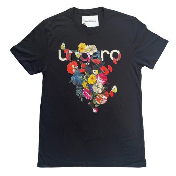 Other - Men's S Black T-Shirt, Ungaro & Floral Graphic LAST CALL MAKE AN OFFER